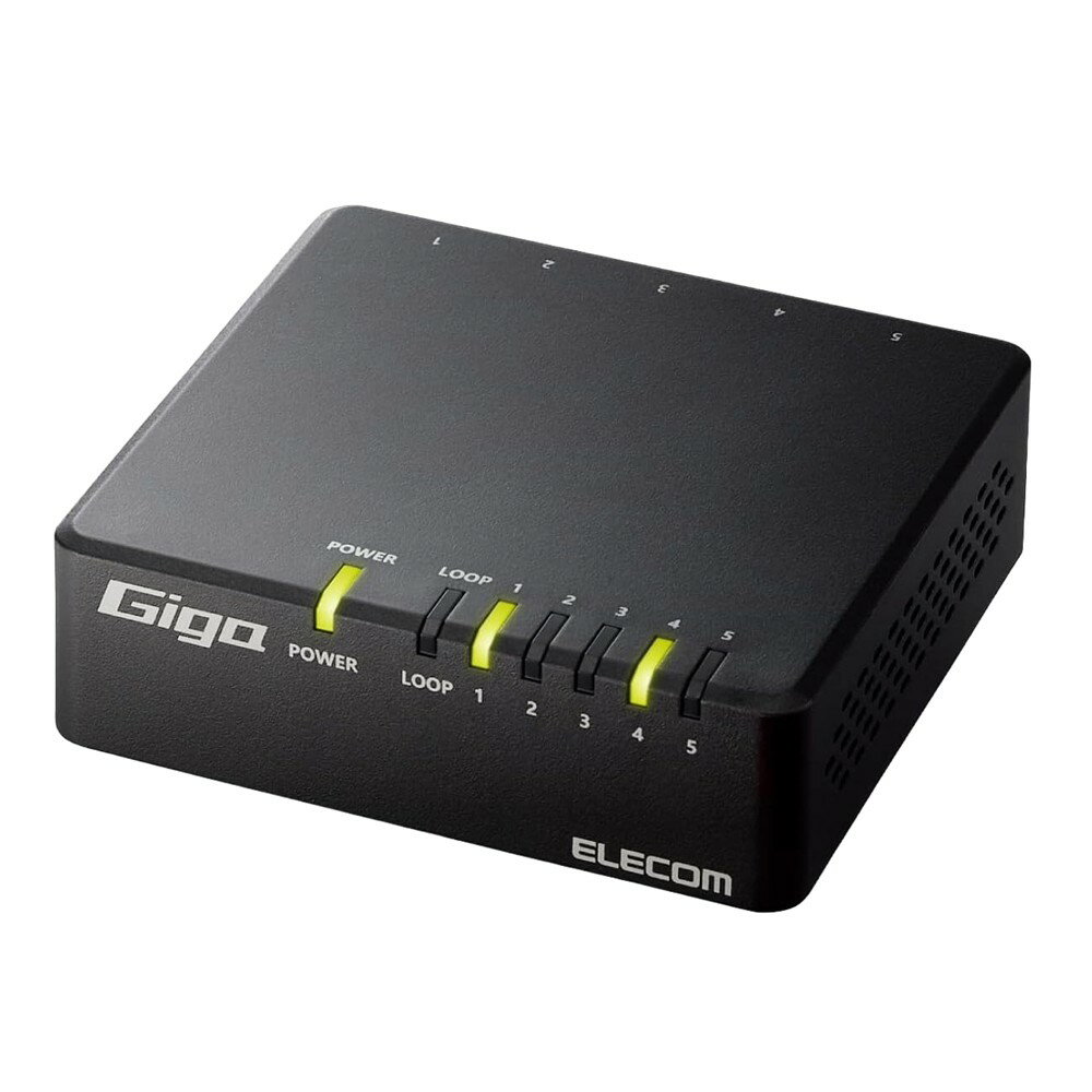 樂天商城 - エレコム ELECOM Giga対応スイッチングHub/5ポート/磁石付き/ブラック