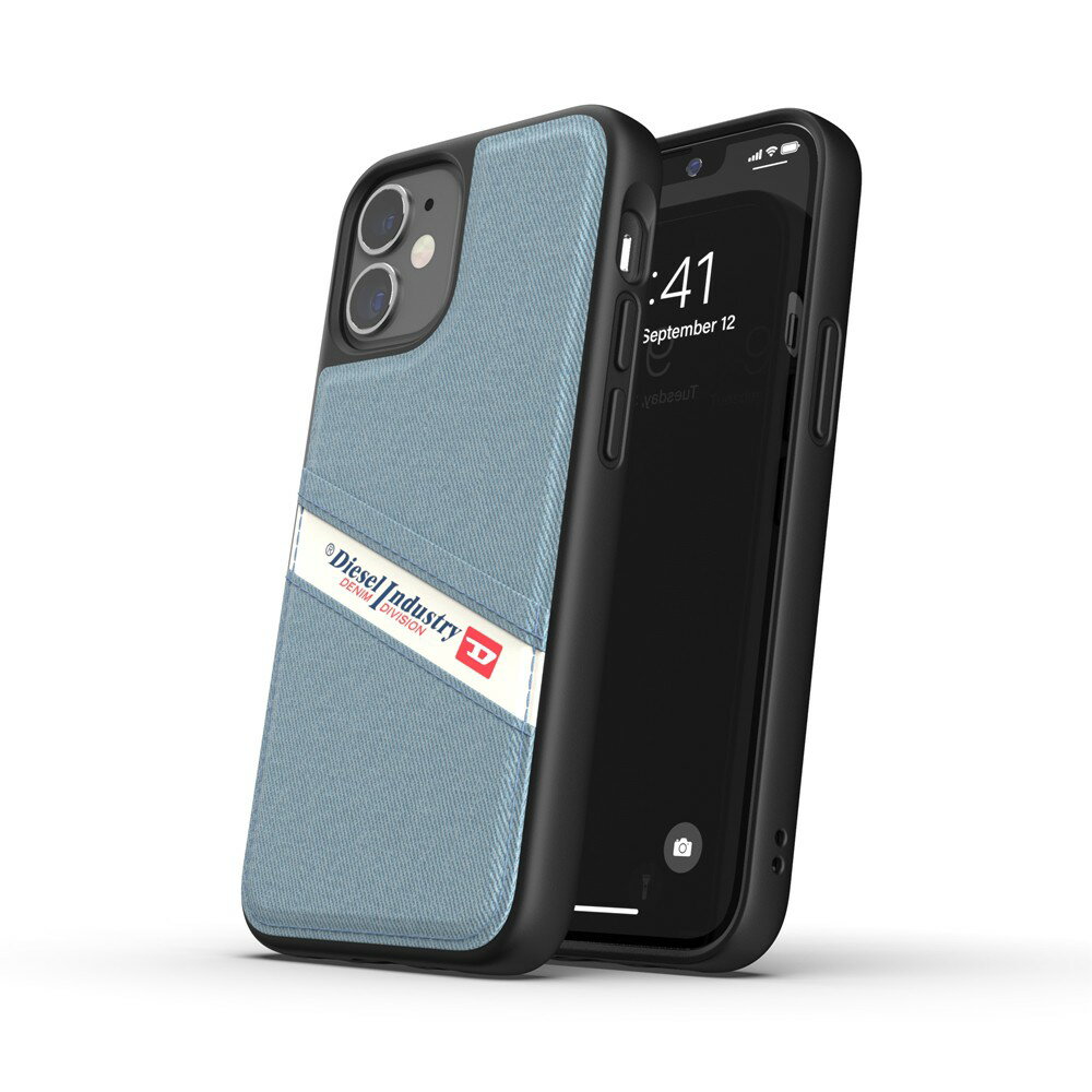 ディーゼル スマホケース メンズ 【アウトレット】 DIESEL ディーゼル Moulded Case Denim FW20/SS21 for iPhone 12 mini