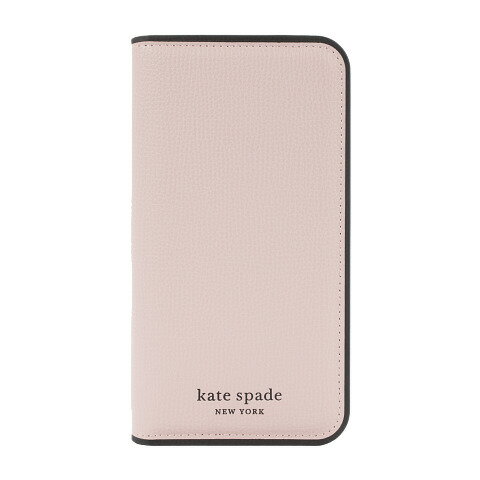 【アウトレット】 iPhone 14 Plus kate spade ケイトスペード KSNY Folio Case - Pale Vellum/Black Borderのサムネイル