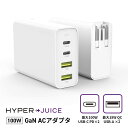 HyperJuice GaN 100W Dual USB-C/USB-A ACA_v^ 4䓯}[d