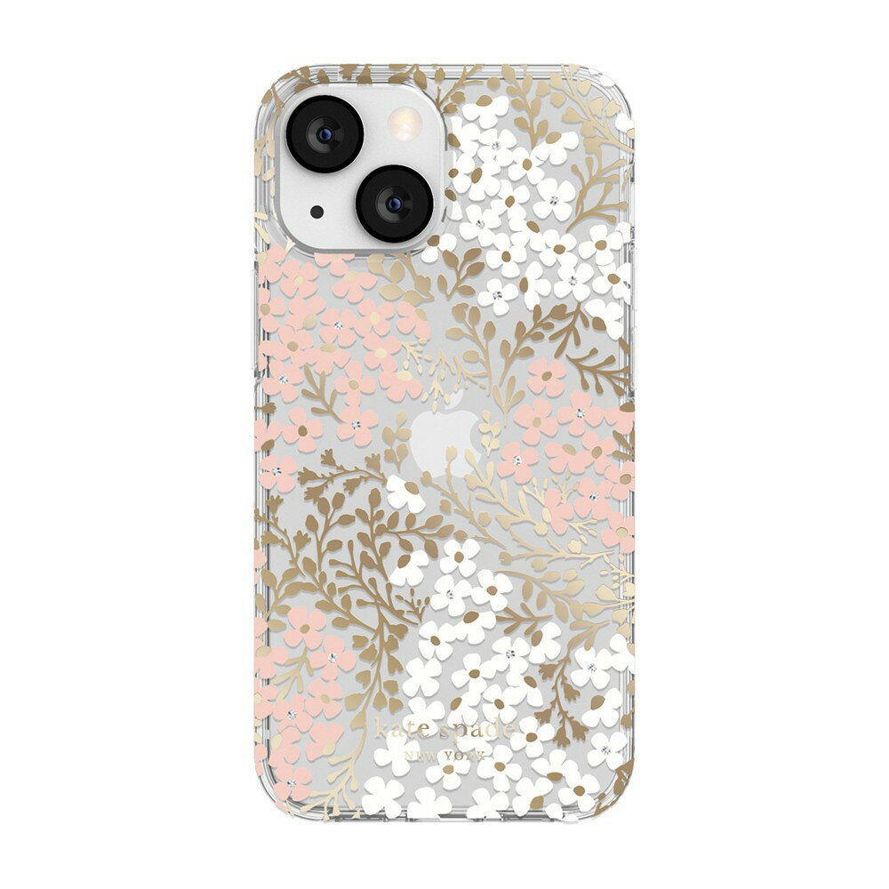 kate spade ケイトスペード スマホケース ハード ケース iPhone13mini 花柄 2021 SoftBank限定モデル KSNY Protective HS Case Multi Floral Blush White