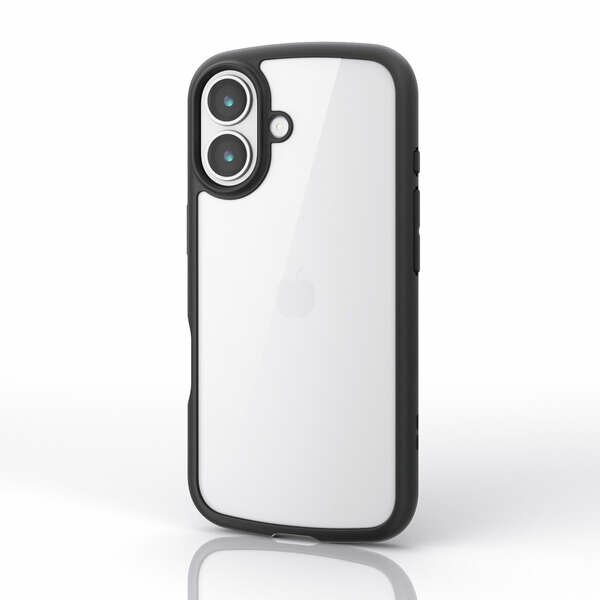 樂天商城 - エレコム iPhone 17/TOUGH SLIM LITE/フレームカラー/背面ガラス/メタルステッカー付/ブラック