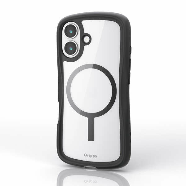 Rakuten - エレコム iPhone 17/Grippy/フレームカラー/MAGKEEP/ブラック