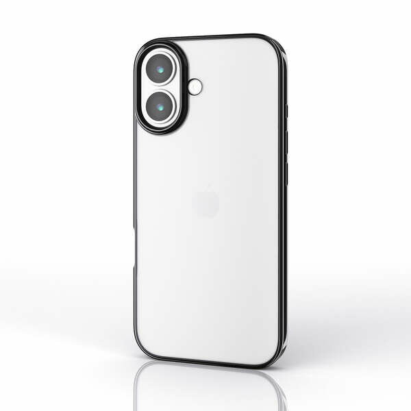 樂天商城 - エレコム iPhone 17/ソフトケース/サイドメッキ/メタルステッカー付/ブラック