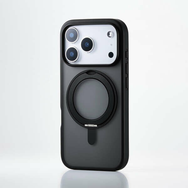 Rakuten - エレコム iPhone 17 Pro/ハイブリッドケース/MAGKEEP/スタンド/ブラック