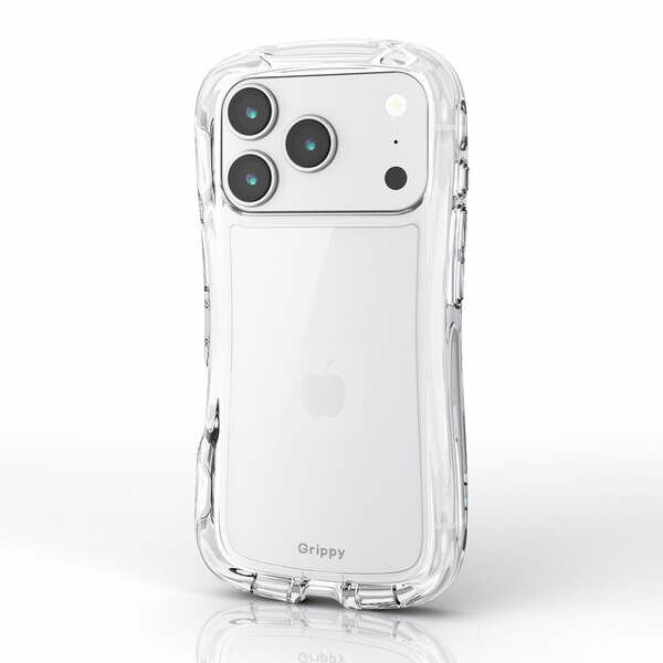 Rakuten - エレコム iPhone 17 Pro/Grippy/オールクリア/メタルステッカー付/クリア