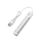 エレコム ELECOM 雷ガードタップ/個別スイッチ/6個口/2.5m/ホワイト