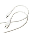 USB-A to USB Type-Cケーブル/なめらか/1m/ホワイト