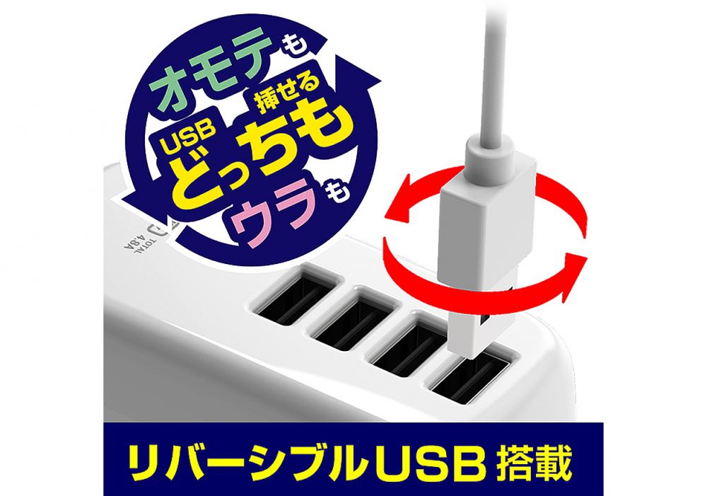 ������� AC-023 ACUSB-4A-4.8A 1.2m ��С����֥� ��ư���� WH