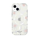 ☆楽天クーポン☆ kate spade ケイトスペード iPhone 15 KSNY Protective Hardshell MagSafe対応- Hollyhock Cream