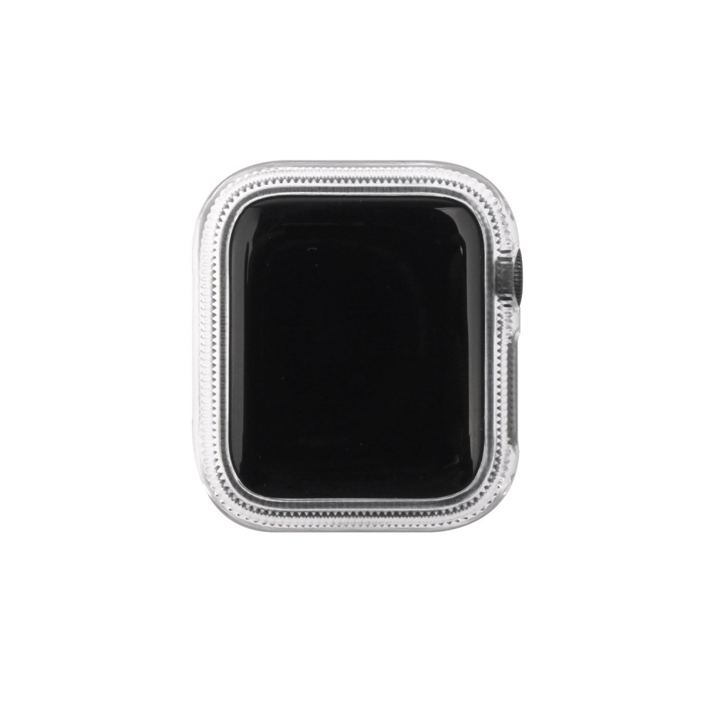 WEARPLANET ウェアプラネット 保護ケース付きクリアチェーンバンド for Apple Watch 45mm クリア