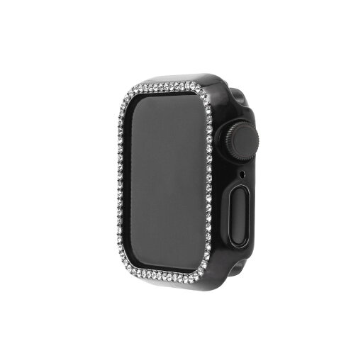 WEARPLANET ウェアプラネット ラインストーンハードケース for Apple Watch 40mm ブラック WEARPLANET ウェアプラネット ラインストーンハードケース for Apple Watch 40mm ブラック