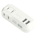 カシムラ AC-031 2AC2USB 2.4A リバーシブル 自動識別 WH