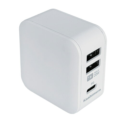 カシムラ AC-034 ACUSB 2A+C PD20W リバーシブル 自動識別 WH カシムラ AC-034 ACUSB 2A+C PD20W リバーシブル 自動識別 WH
