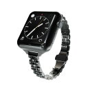 miak ミアック JUBILEE METAL BAND for Apple Watch 41/40/38mm ブラック(2)