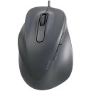 エレコム ELECOM 有線 マウス 静音 5ボタン 左手専用 【 Windows 11 10 mac Chrome 対応 】 抗菌 Mサイズ EX-G ブラック