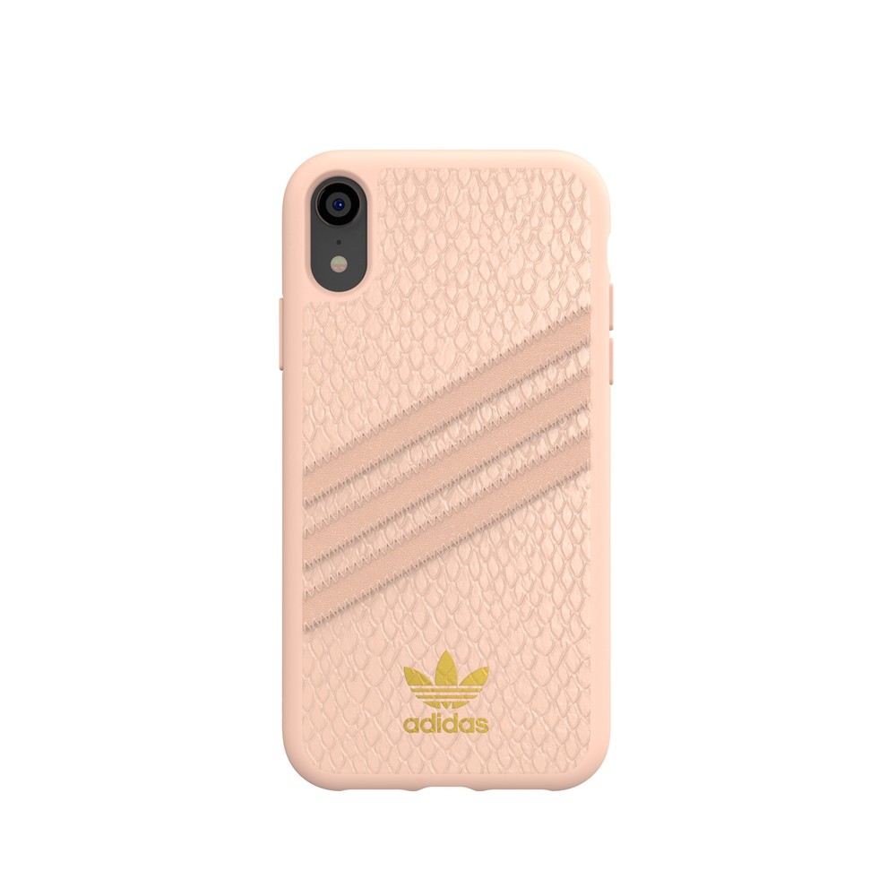 adidas アディダス iPhone XR OR SAMBA WOMEN Moulded Case PU SNAKE FW18 pink スマホ スマホケース ケース かっこいい おしゃれ かわいい クール プレゼント ギフト まとめ買い 新生活 買い換え