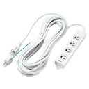 エレコム ELECOM OAタップ/3P/4個口/マグネット/10m/変換アダプタ付