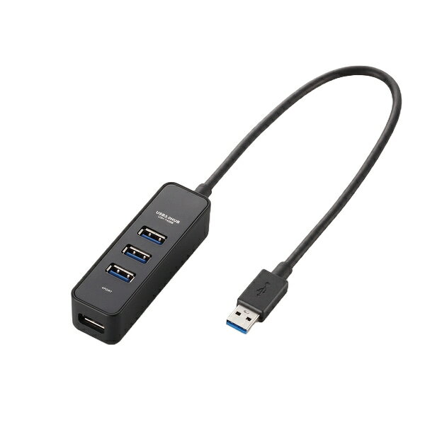 GR ELECOM USB3.0HUB/}Olbg/oXp[/4|[g/ubN