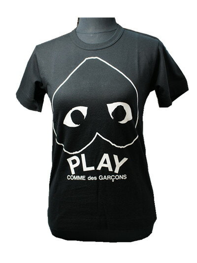 【あす楽】【海外配送可】【送料無料】【新品】PLAY COMME des GARCONS（プレイ コムデギャルソン）T-シャツ　レディース用 人気デザイン　黒色