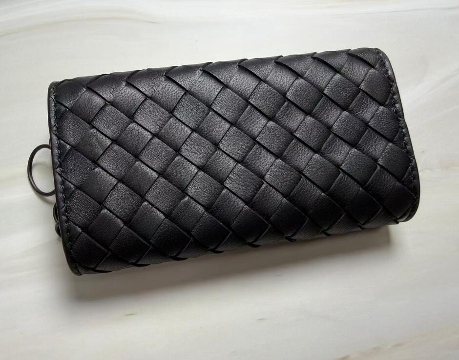 【あす楽】【送料無料】ボッテガヴェネタ BOTTEGA VENETA キーケース メンズ レディース イントレチャート レザー ブラック 284137 V001N 1000