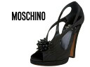 【送料無料!】イタリアブランド新品モスキーノMOSCHINO CHEAP AND CHIC Dubaiジュエリーハイヒールサンダル/黒 イタリア産 italy【楽ギフ_包装】