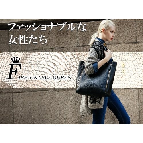 人気商品が少量再入荷！！★セレブ愛用 本革 カバス風 cabas パイソン型押し トートバッグ 牛革 A4 通勤/旅行/通学/レザー/鞄 【楽ギフ_包装】