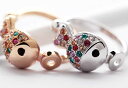 【特別セール品】 IUHA カラフル魚モチーフリング 指輪 スワロフスキー社製のクリスタル アクセサリー ギフト 011iuhat