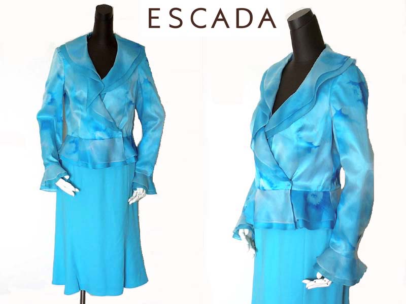 新品★ESCADAエスカーダ 花柄 シルク