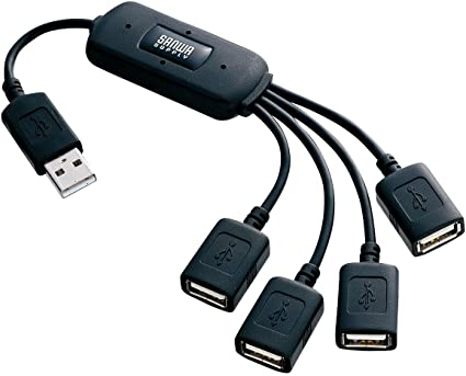 サンワサプライ USB2.0ハブ ブラック USB-HUB227BK