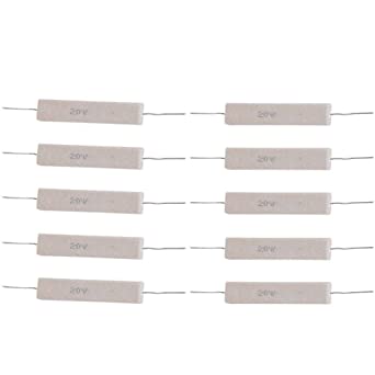 プリント回路基板20W 高抵抗値 短時間の過負荷 防爆性能 低ノイズ 耐衝撃性耐湿性 耐熱性放熱性 完全に絶縁された10個のセメント抵抗電力抵抗 5 の高精度(3KR)