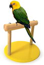 鳥止まり プレイスタンド ケージ スタンド 木製 卓上オウムパーチ 鳥遊び場 鳥スタンド インコ オウム 遊園地 鳥かご グッズ 組み立て簡単