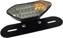 Karun 汎用 12V バイク LEDテールランプ ウインカー 内蔵 ミニモト ナンバー灯 ステー付 (スモーク)
