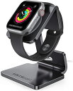 Apple Watch 充電スタンド Series 7 6 SE 5 4 3 2 38mm 40mm 42mm 44mm 全機種対応 置くだけで充電 Lomicall アップル ウォッチ 卓上スタンド : アルミ 充電 ドック 充電機 ライトニング ス