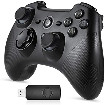 EasySMX 無線ゲームパッド PS3/PC/TV BOX/Androidに対応2.4GHz 振動連射設定 パソコンゲームコントローラー