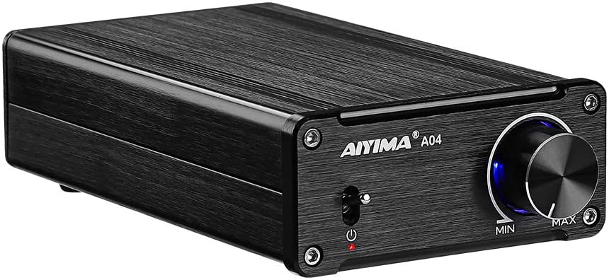 AIYIMA A04 TPA3251 HiFiデジタルオーディオアンプ175W 2ハイパワーアンプNE5532 2.0チャンネルAMP DIYホームシアターサウンドシステム (黒)