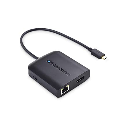 Cable Matters 8K USB C DisplayPort 変換 USB C ハブ DisplayPort USB 2.0 LAN 100W PD Thunderbolt 3対応 USB C ドッキングステーション MacBook Proに対