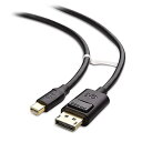 Cable Matters Mini DisplayPort DisplayPort 変換ケーブル 4K 60Hz/2K 144Hz対応 双方向 1.8m Mini DisplayPort DisplayPort 1.2 ケーブル DisplayPor