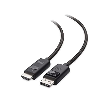 Cable Matters 8K DisplayPort 1.4 HDMI 変換ケーブル 1.8m 4K 120Hz 8K対応 単方向 Display Port 1.4 HDMI 8K ケーブル ブラック RTX 3080/3090, RX 6800