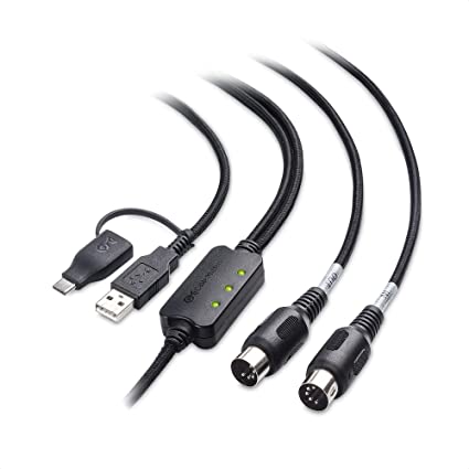 Cable Matters MIDI USB 変換ケーブル USB MIDI ケーブル MIDI USB C 変換ケーブル ブラック 2m