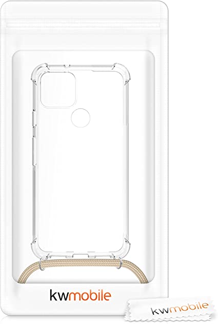 kwmobile対応:GooglePixel5ケース-首掛けスマホ肩掛けケースストラップシリコンカバー斜めがけ