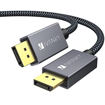 Displayport ケーブル,iVanky VESA認証ゲーミングDPケーブル 1.2/4K/2M 4K@60Hz/ 2K@165Hz/ 2K@144Hz, DP to DP ケーブル，最大21.6Gbpsハイスピード，PC/ASUS/Dell/A