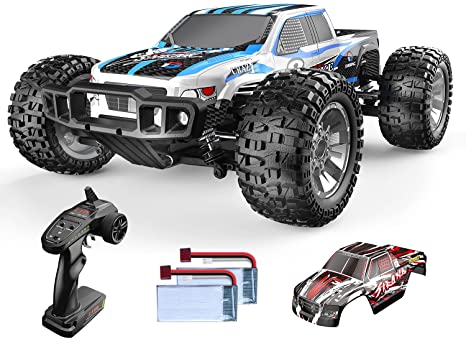 DEERC ラジコンカー DEERC ラジコンカー オフロード 4WD こども向け 大人向け 高速 40km/h 大型 1/10スケール シェル2個 バッテリー2個 操作時間40分 2.4GHz 防振 プレゼント 贈り物 日本認証済み 日本語説明書 9200E