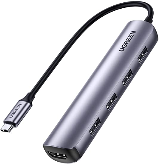 UGREEN USB Cϥ֥ޥݡȥץ HDMI 5-IN-1 ϥ 4*USB3.0ݡ 5GbpsĶ®ǡž 4K HDMI Macbook ProMacbook AiriPad ProXPSʤɤȸߴ