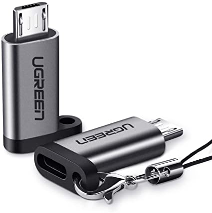 UGREEN マイクロUSB変換アダプター タイプC Micro USB 変換 2個入り USB C to Micro USB 変換コネクタ 急速充電とデータ同期 Xperia、Galaxy S7 Edge、Nexus、HUAWEI P10 Lite等