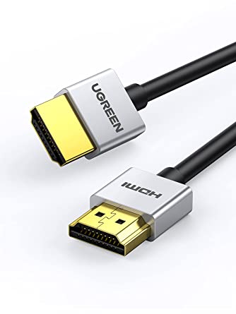 UGREEN hdmi ケーブル 1m 4k 60Hz hdmi 2.0 スーパースリム PS5/PS4/3,Xbox, Nintendo Switch, Apple TV, Fire TVなど適用18gbps 4K60Hz/HDR/3D/イーサネット