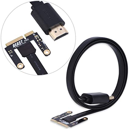 ミニPCI-Eケーブル Mugast HDMI USB 変換アダプター ミニPCI-Eコード 耐摩耗性 超耐久性 EXP GDCビースト