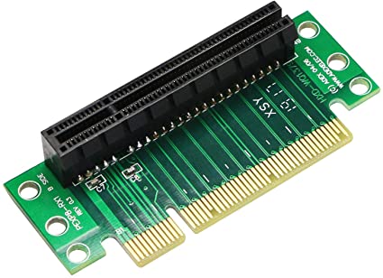 SinLoon PCIE 8X ライザーカード pci express x8 グラフィックボード PCI-エクスプレス テスト X8保護カード PCI-express X8スロット pcie ライザー 90度 小型コンピュータ用1U / 2Uサーバーシ