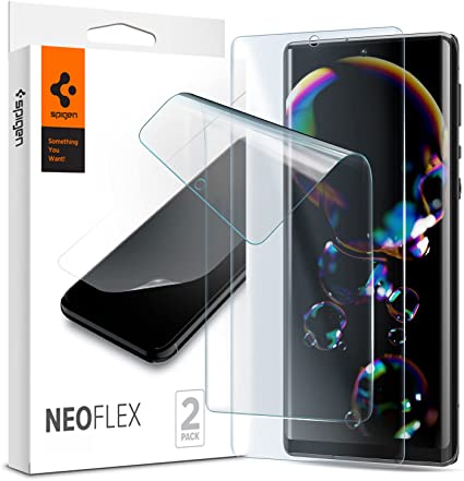 Spigen NeoFlex フィルム Sharp AQUOS R6 用 全面保護 TPU素材 アクオス r6 対応 貼り直しが可能 フルカバー 2枚入