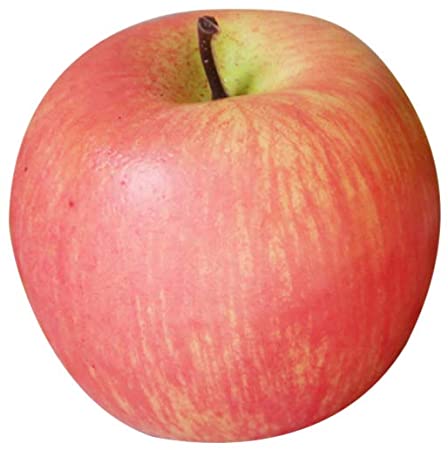 TOYMYTOY りんごモデル 人工リンゴ プラスチック製フルーツ 人工果物 人工食べ物 写真小道具 パーティー装飾 ウェディング ショーケース装飾 ピンク